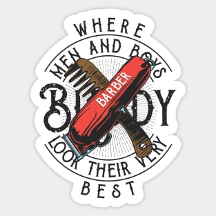 Fresh Cuts Only: The Barber’s Creed Sticker